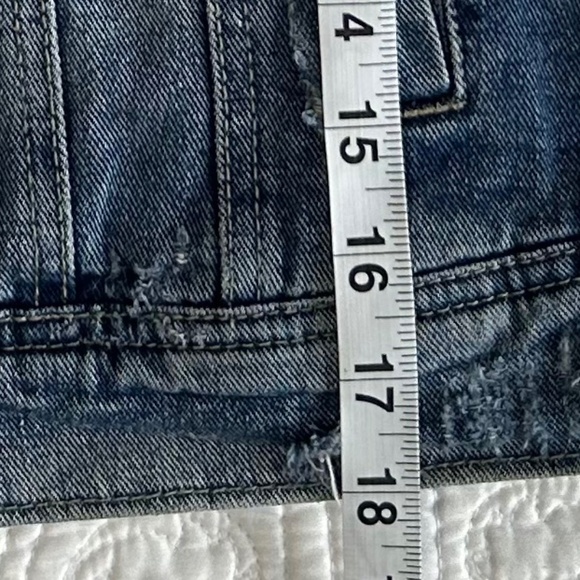 Free People Jacket - Denim with knit sleeves/hood - XS - Picture 6 of 17